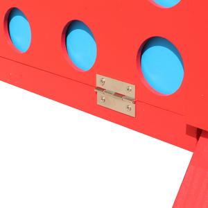 <strong>Large</strong> 26-Inch Outdoor and Indoor Wooden <strong>Connect</strong> <strong>4</strong> Game Set <strong>4</strong> in a Row Puzzle Intelligence Game with Coin Design - Product Image 6