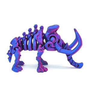Juguete novedoso y peculiar, serie de dinosaurios multicolor impresos en 3D con articulaciones móviles, decoración de escritorio, figura coleccionable - Product Image 2