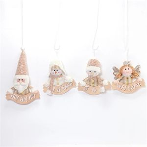 Adorable 4pcs Christmas <b>Standing</b> Plush Figures Soft <b>Santa</b> Snowman Holiday Party Desktop Decoration - Product Image 2