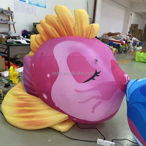 Pez Inflable <span class=keywords><strong>Gigante</strong></span>, Par de Gourami Rosados y Azules Besándose, Modelo Inflable para Decoración de Bodas y Eventos - Product Image 4