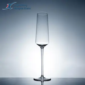 Xingda Bespoke Waterfall Optic Crystal Ribbed Wine Glass Set Goblet Flute Champagne Glasses Suppliers