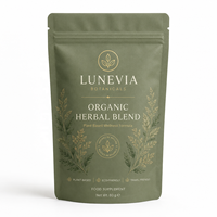 Boîte en carton biodégradable pour complément alimentaire botanique de luxe, personnalisée, portable, pliable, écologique