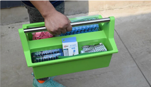 Nuevo Equipo Agrícola, Caja <span class=keywords><strong>de</strong></span> Herramientas Veterinaria <span class=keywords><strong>de</strong></span> Plástico, Cesta <span class=keywords><strong>de</strong></span> Herramientas Verde para Granja <span class=keywords><strong>de</strong></span> Cerdos - Product Image 6