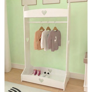 Personnalisé blanc autoportant enfants <span class=keywords><strong>costume</strong></span> <span class=keywords><strong>cintre</strong></span> garde-robe habiller station enfants placard de rangement porte-vêtements et rail - Product Image 4