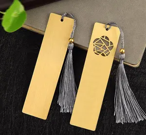 Bookmark Custom Metal Brass Lesezeichen Etched Light Plate Can Laser Lettering Creative Chinese Style Brass Bookmark