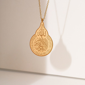 Garanzia di qualità 2024 stile in acciaio inox collana in oro placcato 18K gioielli di moda per le donne Christian <span class=keywords><strong>Symbol</strong></span> - Product Image 6