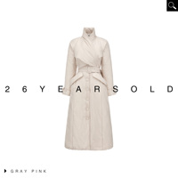 26YEARSOLD Manteau d'hiver chaud et élégant en duvet de canard blanc, design original, coupe ajustée, noir, 3564