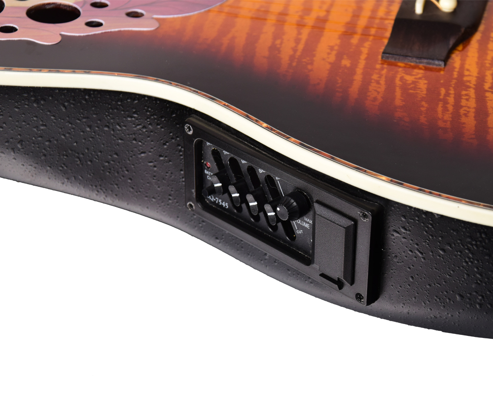 41inch Ovation Custom Acoustic Electric Guitar - Deep Contour
