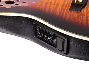 <span class=keywords><strong>Guitarra</strong></span> Eléctrica acústica de contorno profundo, instrumento de cuerda de 41 pulgadas, diseño especial de ovación personalizado, con pastilla EQ - Product Image 4