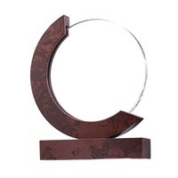 Trophée personnalisé en marbre, bois et cristal pour la compétition de récompense des employés exceptionnels, cadeau de reconnaissance
