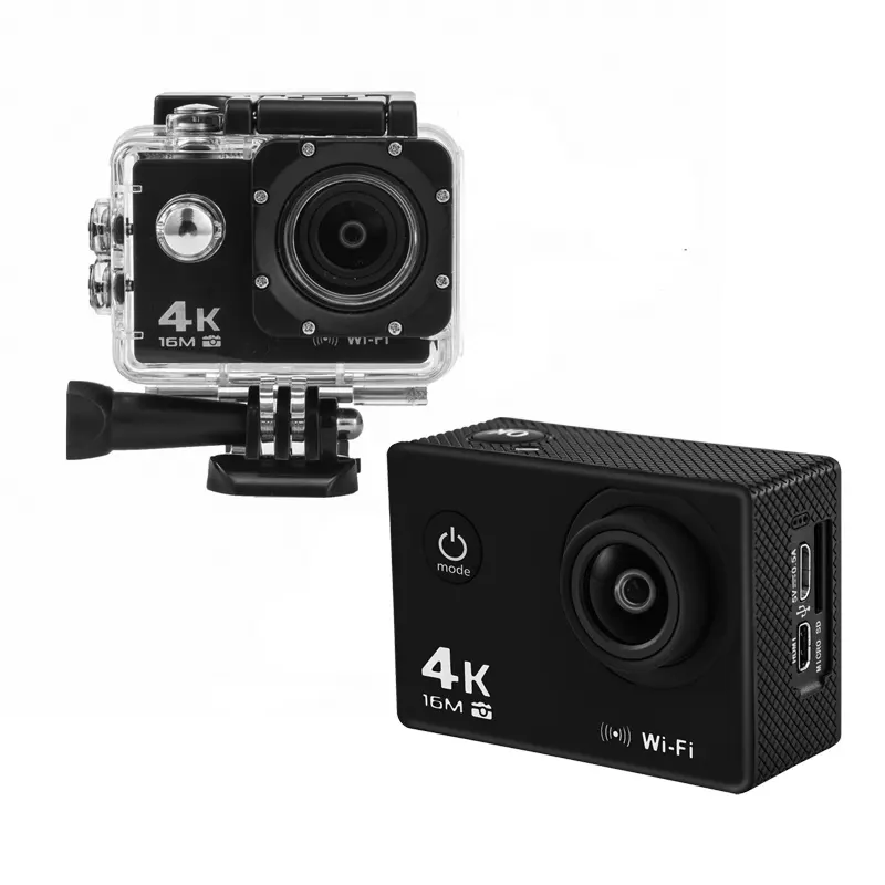 4K 2160P निविड़ अंधकार आउटडोर कार्रवाई कैम डिजिटल वीडियो कैमरा वाईफाई कार्रवाई Camcorder डीवी कैम रिमोट कंट्रोल के साथ