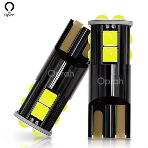 Oprah 10 Uds T10 W5w 3030 luces de cúpula Led superbrillantes T10 3030 bombillas de cuña Led T10 luz Led para lámpara de lectura Interior de coche