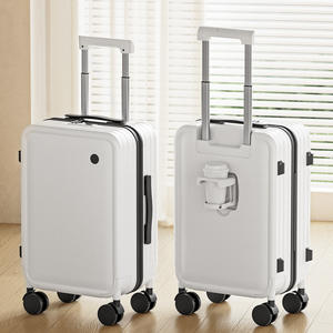 Maleta de Viaje Yongsheng para PC, 20 Pulgadas, con Ruedas Giratorias, Cierre de Cremallera, Unisex, Color Blanco Nube - Product Image 2