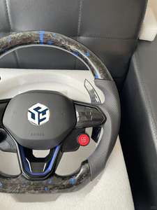 Volant en fibre de carbone pour Volkswagen <span class=keywords><strong>Golf</strong></span> 8 GTI Polo, modification et amélioration du volant - Product Image 3