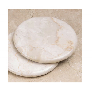 Posavasos de mármol de Color Beige, juego personalizado al mejor precio de fábrica - Product Image 2