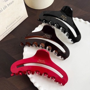 Customized Vintage Large Hollow Semicircle Acrylic Clips Hair Claws Round Big <b>Clamps</b> Claw Clip for Women Acrylic - Product Image 2