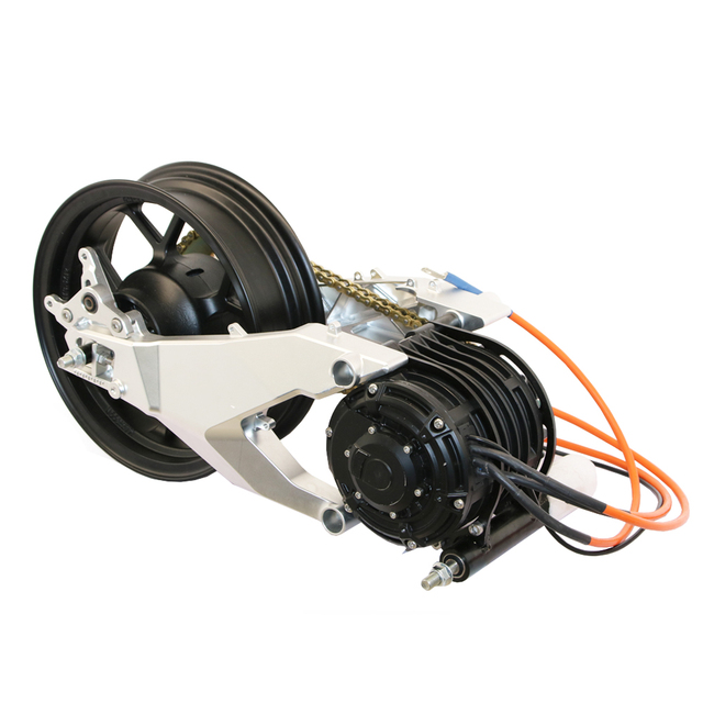 QS MOTOR 12*3.5inch 14*3.5inch 3000W Max Speed 100-110kph Double Shock Absorber Mid Drive Motor Assembly for E-Motorcycle