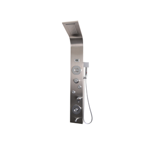 Nuevo diseño de esquina rectángulo de baño de acero inoxidable, superficie sólida Panel de <span class=keywords><strong>ducha</strong></span> <span class=keywords><strong>grifo</strong></span> - Product Image 6