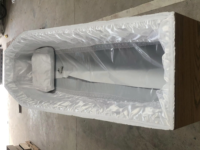 Ataúd de Madera Blanco Estilo Europeo con Interior de Terciopelo, Capacidad de 1000L, Ajustable para una Entierro Elegante