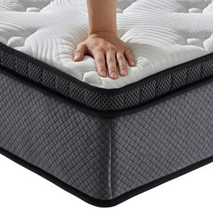 Colchón Híbrido King Single con Muelles Ensacados Silenciosos, Moderno, Ecológico, de Fibra de Algodón Esponjosa de Alta Calidad, Enrollado en Caja - Product Image 1