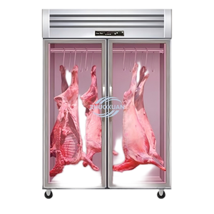 Vitrina Personalizada para Colgar Carne con Ganchos y Rieles para Uso en Restaurantes - Product Image 1