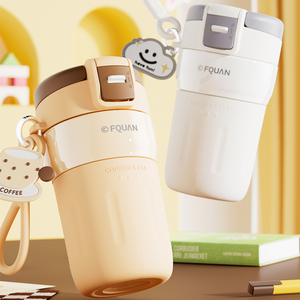 Fuquan <span class=keywords><strong>Pooh</strong></span> 2025 in acciaio inox tazza doppia tazza portatile ad alto valore del caffè sottovuoto Design moderno per l'ufficio degli studenti - Product Image 1