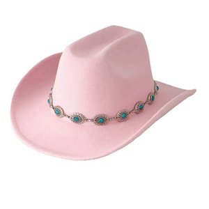 Sombrero de Vaquero Occidental para Fiesta o Festival, de Fieltro, con Ala Ancha y Moldeable, para Hombres y Mujeres - Product Image 3