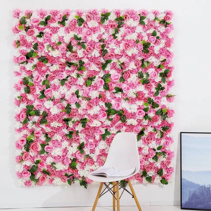 Tùy Chỉnh Bán Buôn 8ft * 8ft Lãng Mạn Trang Trí Đám Cưới Rose Tường Backdrop Cửa Sổ Nội Thất Treo Hoa Bảng Điều Chỉnh Hàng Nhà Máy Trang Trí