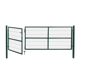 Giá Rẻ <span class=keywords><strong>Swing</strong></span> Thép Hàng Rào Cửa Kim Loại Sắt Ống Cổng Thiết Kế Bột Tráng Hàn Lưới Đơn Cổng Cho Vườn - Product Image 1