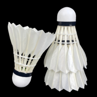 Volant de badminton professionnel Lingshang LS400 à 3 couches personnalisé pour les clients français – Vol durable et stable en intérieur/extérieur