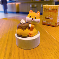 Figurine en résine de la série Shiba Inu, décorations de bureau, petits ornements pour tableau de bord de voiture, à partir de 12 ans, unisexe