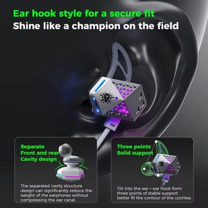 Auriculares PLEXTONE RX3 RGB Tipo-C, Auriculares Intrauditivos con Cable, Auriculares para Juegos con Micrófono Largo, Auriculares para Deportes Electrónicos - Product Image 2