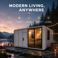 Villa de luxe en forme de cabane Apple, préfabriquée, modulaire, mini-maison pour glamping, hôtel, tourisme écologique et hébergement en resort