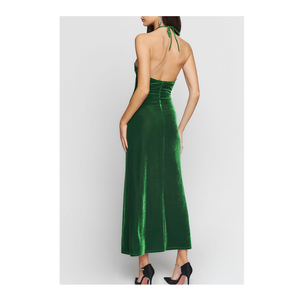 <span class=keywords><strong>Abito</strong></span> da sera in velluto maxi <span class=keywords><strong>abito</strong></span> da sera in velluto con spacco anteriore <span class=keywords><strong>verde</strong></span> <span class=keywords><strong>smeraldo</strong></span> - Product Image 3