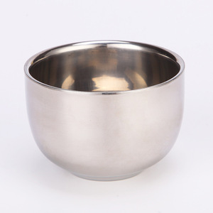 Bol en acier inoxydable, accessoire de rasage en métal pour hommes, ensemble de soins pour la barbe - Product Image 1