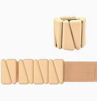 Bracelet lesté triangulaire en silicone esthétique, respectueux de la peau, imperméable et respirant, avec poids et sangles pour chevilles, idéal pour la marche et la gym
