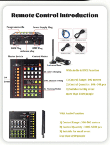 Control de interruptor LED hebilla pulsera función estable para fiesta boda cumpleaños Festival Bar concierto - Product Image 3