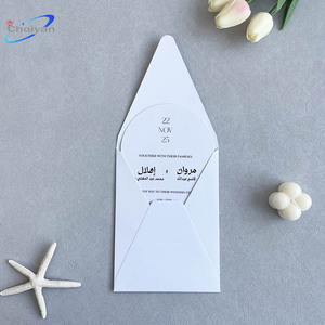 Cartes d'<span class=keywords><strong>invitation</strong></span> floquées pour <span class=keywords><strong>anniversaire</strong></span>, Quinceañera, avec enveloppe, invitations pour mariage à destination - Product Image 5