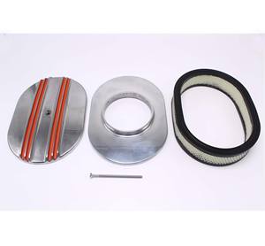 Billet Aluminio 12 ''X 2'' Orange Center <span class=keywords><strong>Finn</strong></span> Air Cleaner para Chevrolet Se adapta a Camaro y otros modelos VA1892 - Product Image 1