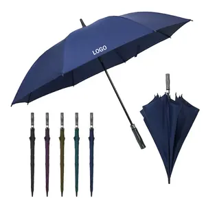 Fornecedores inovadores fabricante Fiberglass Straight Golf Umbrella Com Logotipo Personalizado