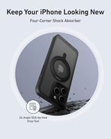 Anker-Étui ultra magnétique pour iPhone 16 Pro Max avec support d'anneau robuste, béquille antichoc de qualité militaire pour iPhone 16 Pro Max