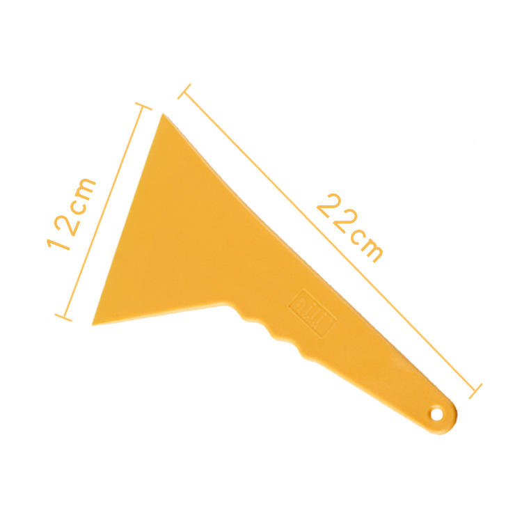 Grattoir de film de voiture jaune de triangle M