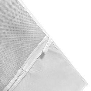 Housse de vêtement pliable blanche non tissée, housse de costume personnalisée, sacs à vêtements avec logo personnalisé pour le voyage - Product Image 3