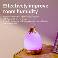 Diffuseur d'huiles essentielles atomisation ultrasonique de lumière colorée de capacité de 300ml diffuseur d'arôme de chambre à domicile