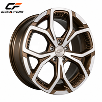 Jantes CF sur mesure forgées à cinq branches en bronze, neuves, 5x112 66.6, pour W124 W201 W126, style européen classique, à déport profond, jantes rétro