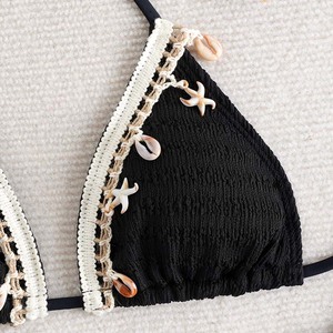 Сексуальное однотонное бикини с высоким вырезом - Product Image 4