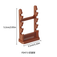 Étagère de rangement pour armes en blocs de construction, présentoir pour épées anciennes, petit présentoir pour armes