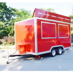 Foodtruck Coffee Cart Kiosk Small Hot Dog Food Carts and Street Mini Food Trailers Mobile Ice Cream Truck for Sale Canada