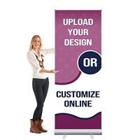 Support de bannière enroulable économique personnalisé 78x200cm, cadre d'affichage portable pour exposition intérieure, logo personnalisé, vente en gros