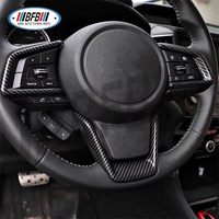 Kit intérieur de voiture en fibre de carbone, housse de volant pour Subaru WRX 2022-2025